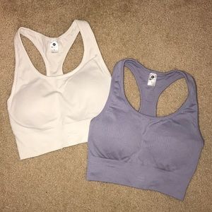 Longline seamless sports bras